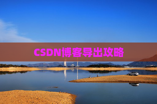 CSDN博客导出攻略